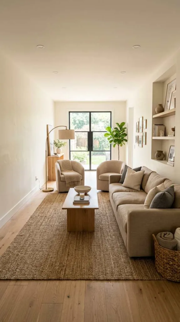 10+ Brilliant Layouts for Your Long Narrow Living Room: Smart Design 3 Pull Furniture Away From the Walls
