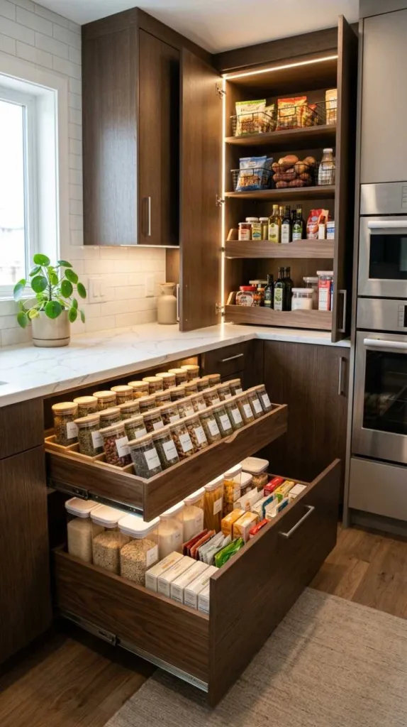 Pull-Out Corner Drawers