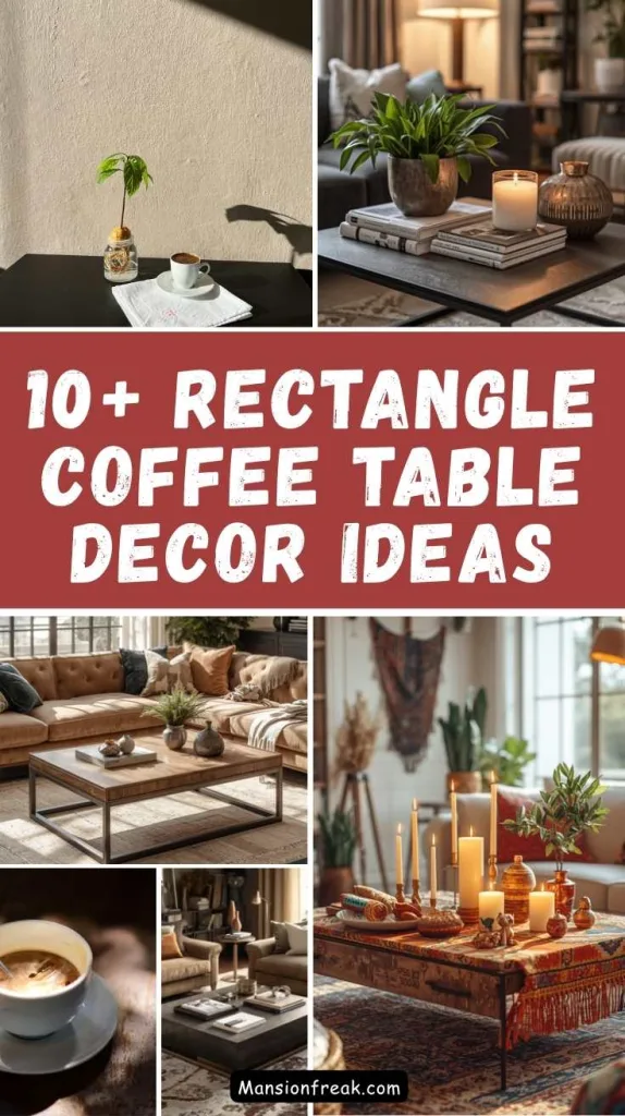 Rectangle Coffee Table Decor Ideas