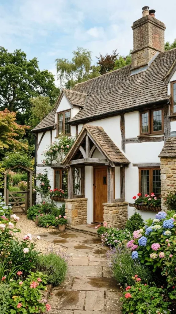 Rustic Wood and Stone Mix
