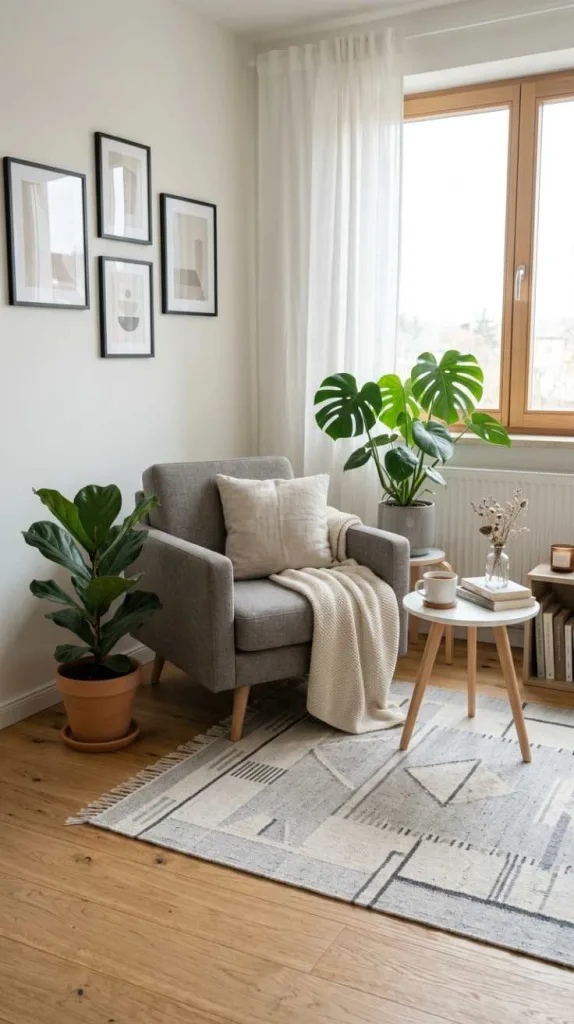 Scandinavian Minimalist Rug Setup