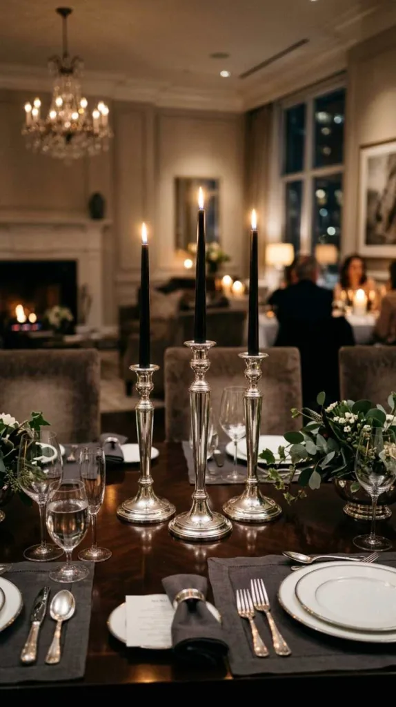 Silver Candle Elegance