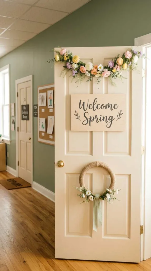 10+ Spring Classroom Door Ideas to Welcome the Season 14 Simple Clean Finish