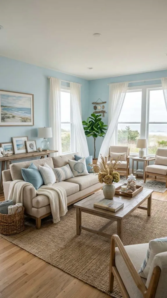 Soft Blue & Beige Coastal Calm