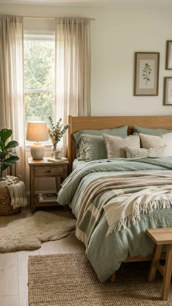 Soft Linen and Sage Layers