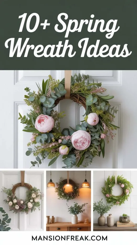10+ Spring Wreath Ideas for Front Door That Feel Welcoming 2 Spring Wreath Ideas