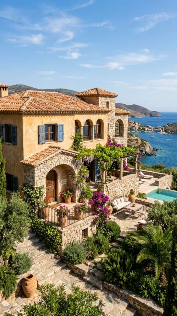Stucco and Stone Exterior