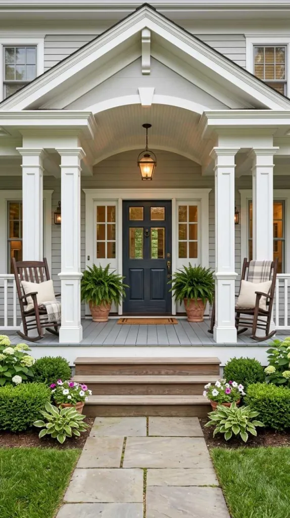 Symmetrical Front Porch Design