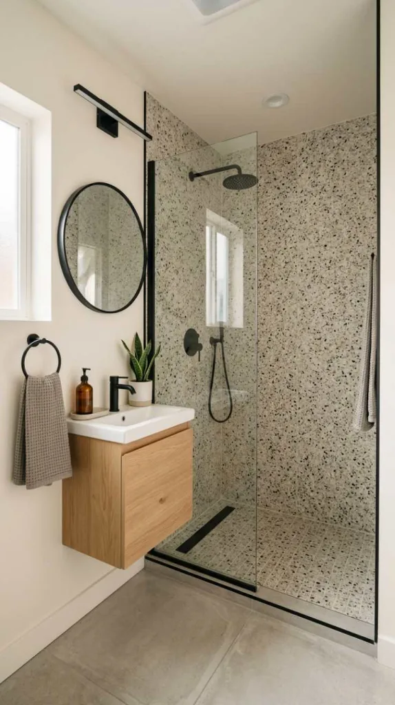 Terrazzo Shower Wall Texture