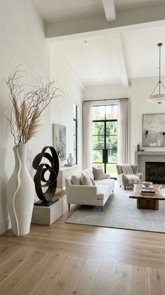 Use Oversized Sculptural Decor