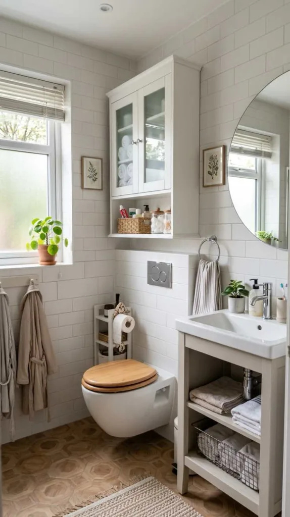 Utilize Over-the-Toilet Storage