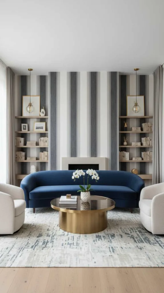 Velvet Stripe Wall Design