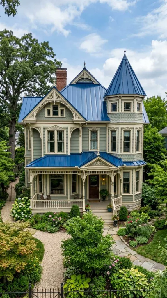 Victorian Charm with Blue Twist