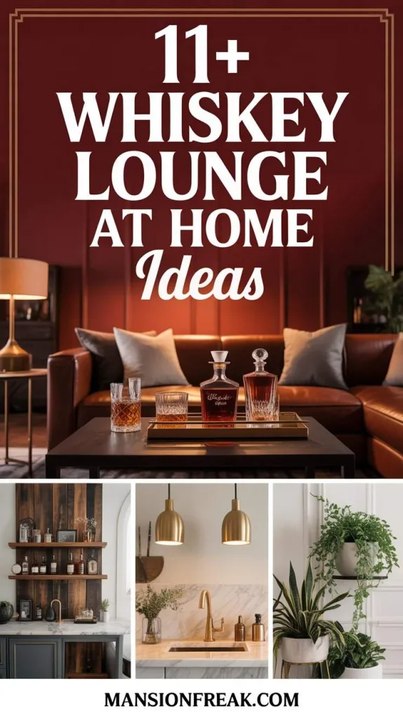 Whiskey Lounge at Home Ideas