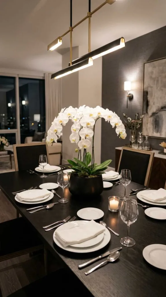 White Orchid Statement Piece