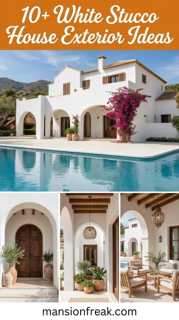 White Stucco House Exterior Ideas