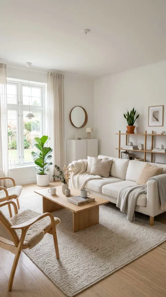 White & Wood Scandinavian Calm