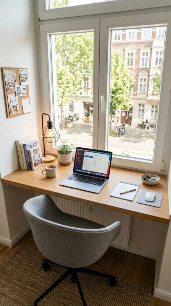 11+ Window Sill Decor Ideas to Make Your Space Feel Cozy 10 Workspace Zone