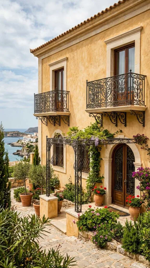 Wrought Iron Detail Villa