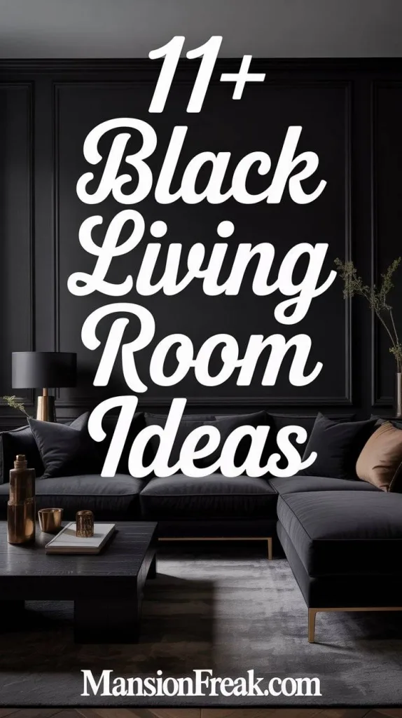 black living room ideas