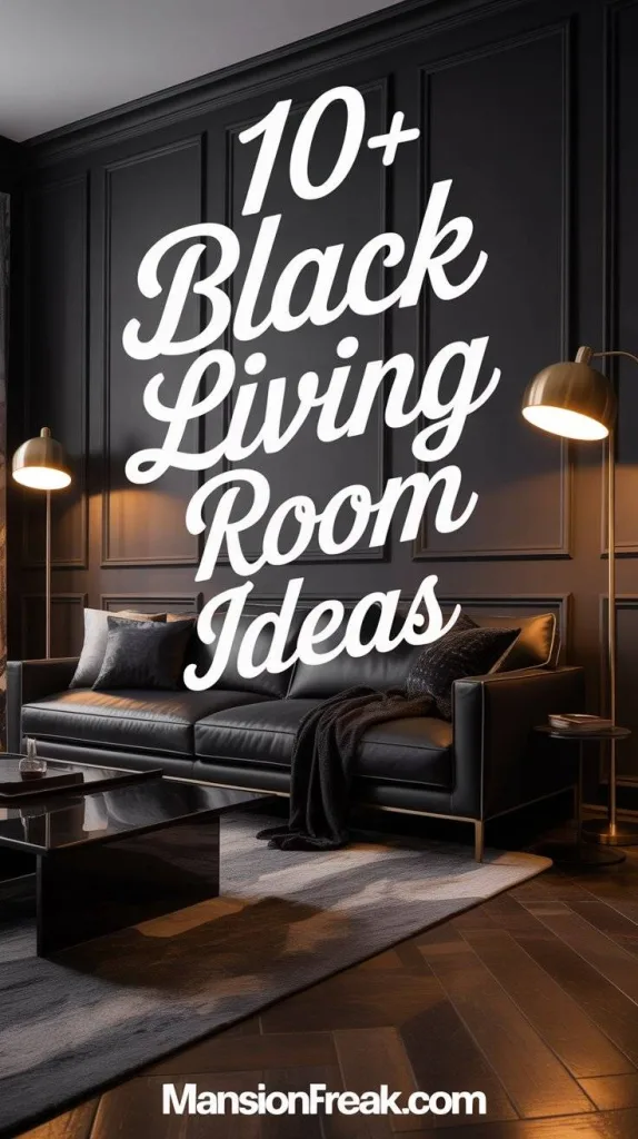 black living room ideas