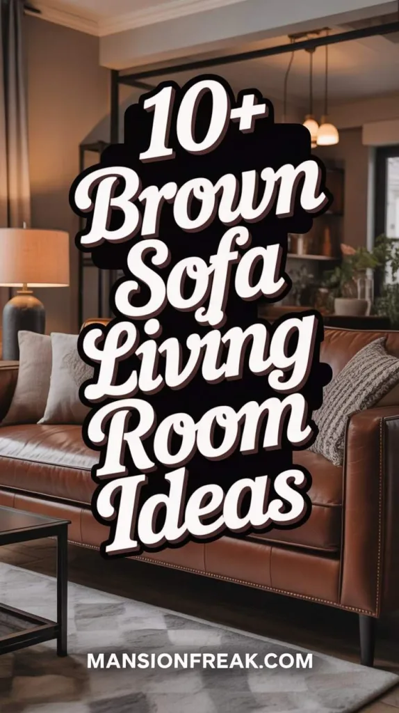 brown sofa living room ideas