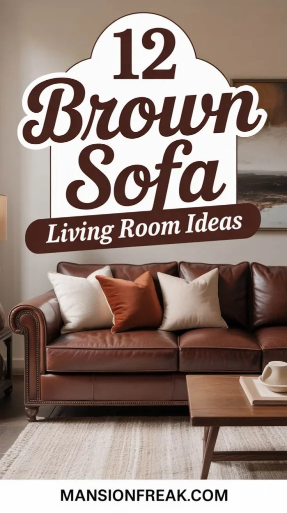 brown sofa living room ideas