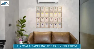 wall papering ideas living room