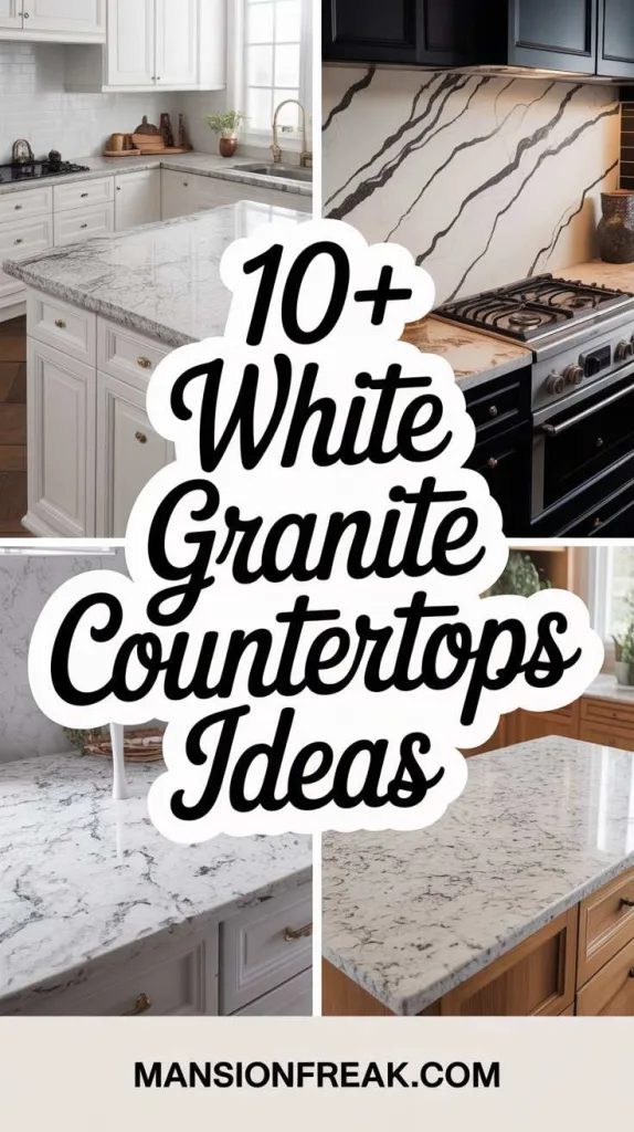 white granite countertops ideas