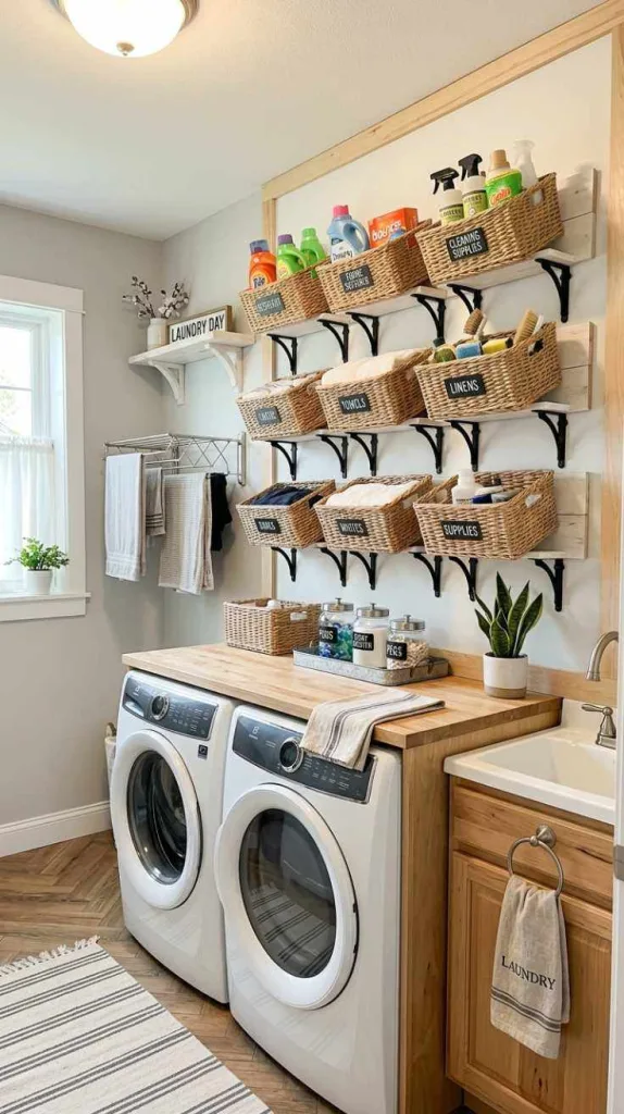 Basket Storage Wall