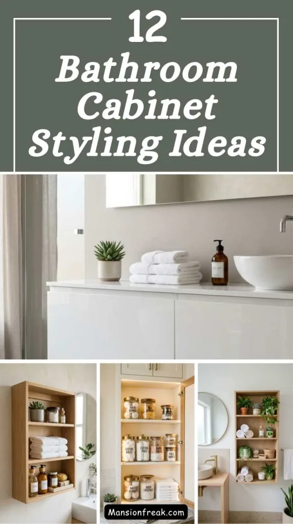12 Bathroom Cabinet Styling Ideas for Small Space Homes 2 Bathroom Cabinet Styling Ideas