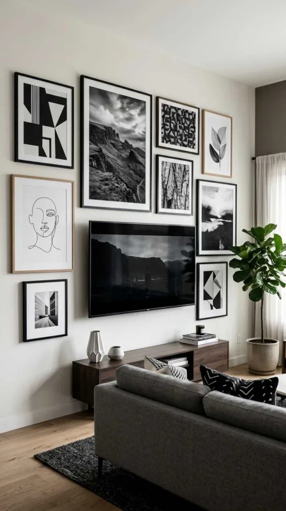 Black and White Mix Art