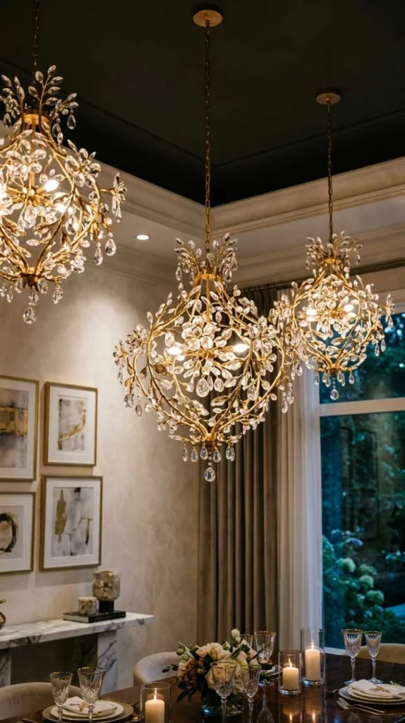 12 Modern Crystal Chandeliers That Elevate Any Space 9 Botanical Gold Style