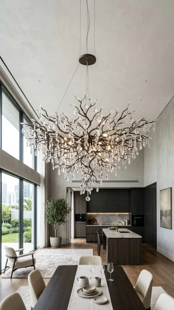 12 Modern Crystal Chandeliers That Elevate Any Space 13 Branch-Inspired