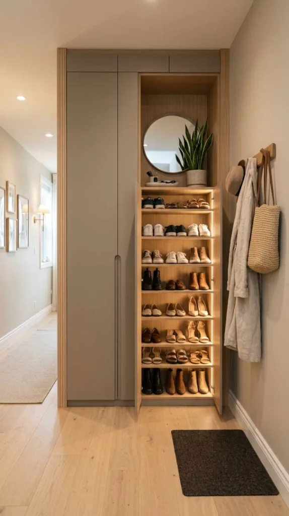Built-In Shoe Cabinets