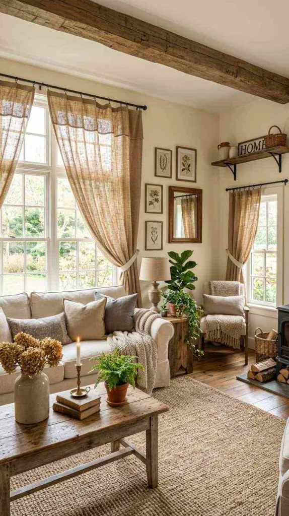 Burlap Curtains