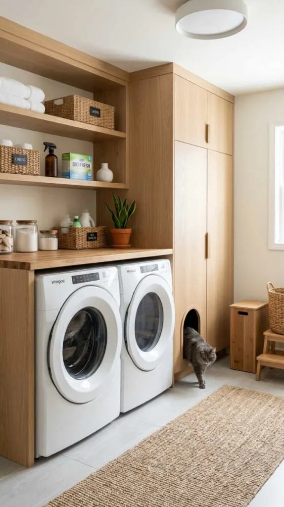 10+ Laundry Room Cat Litter Box Ideas 10 Cabinet End Entrance