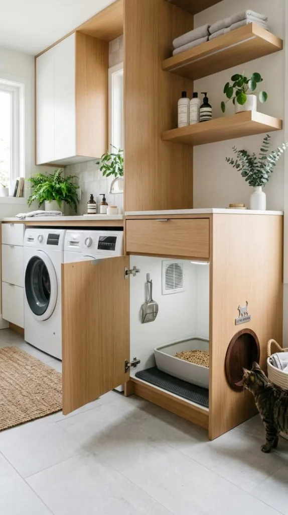 Cabinet With a Cut-Out Door