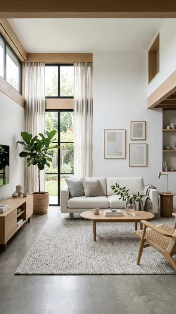 10+ Modern Minimalist Living Room Ideas for a Calm Home 14 Calm Visual Rhythm
