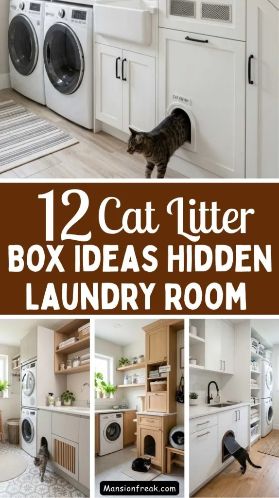 Cat Litter Box Ideas Hidden Laundry Room
