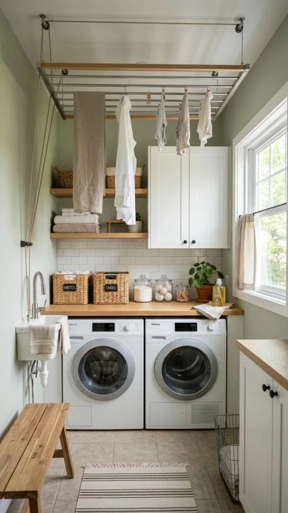 Ceiling-Mounted Drying Rack