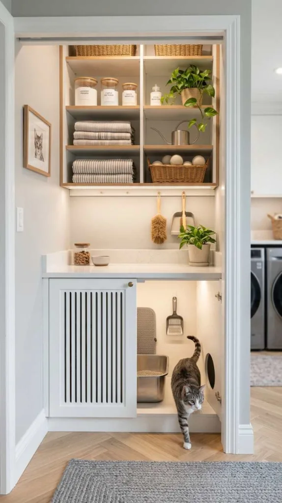 10+ Laundry Room Cat Litter Box Ideas 9 Closet Conversion