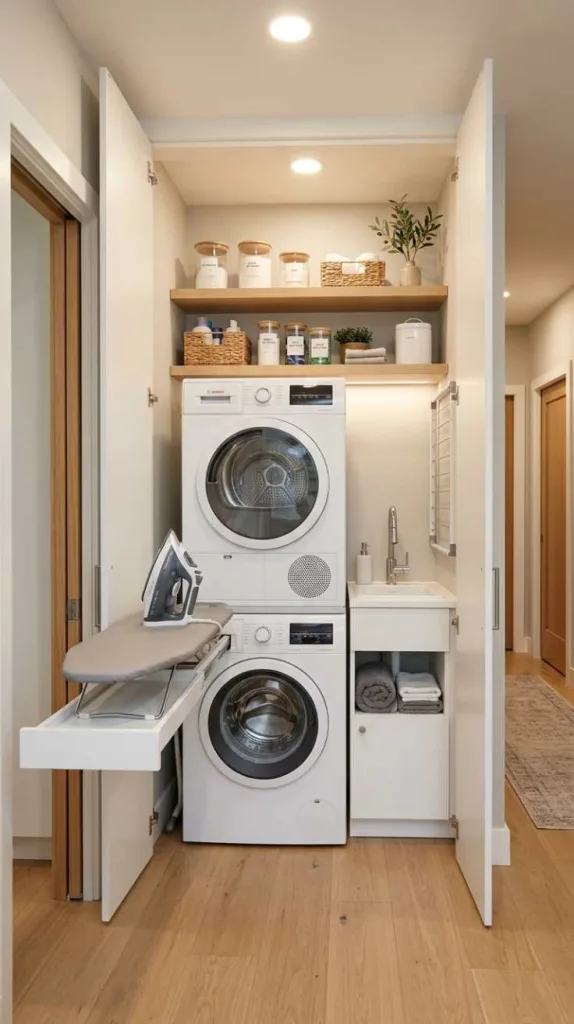 10+ Stacked Laundry Room Ideas Small Spaces 3 Closet Laundry Setup