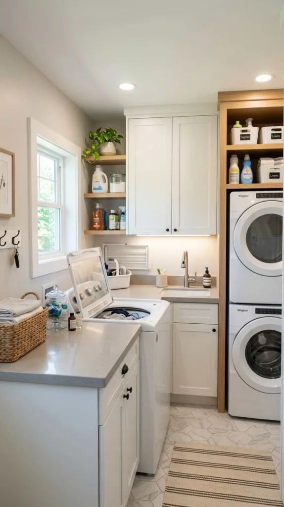 Compact Counter Beside Washer