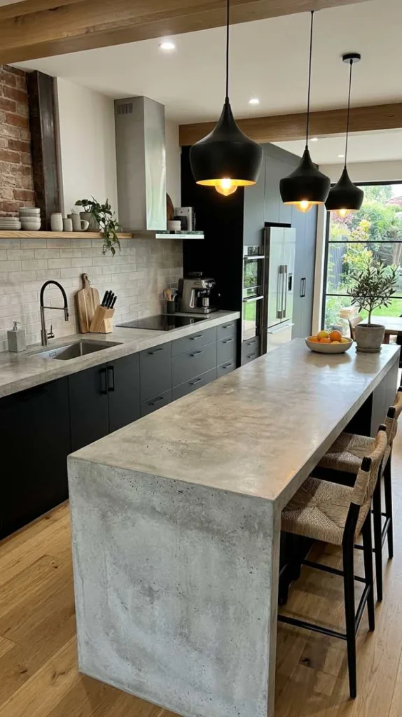 12 Trendy Kitchen Countertop Designs For a Stylish Home 13 Concrete Modern Countertops