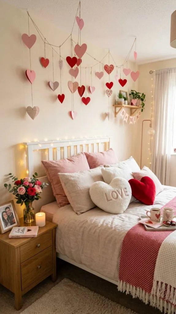Cozy Heart Bedroom Touch