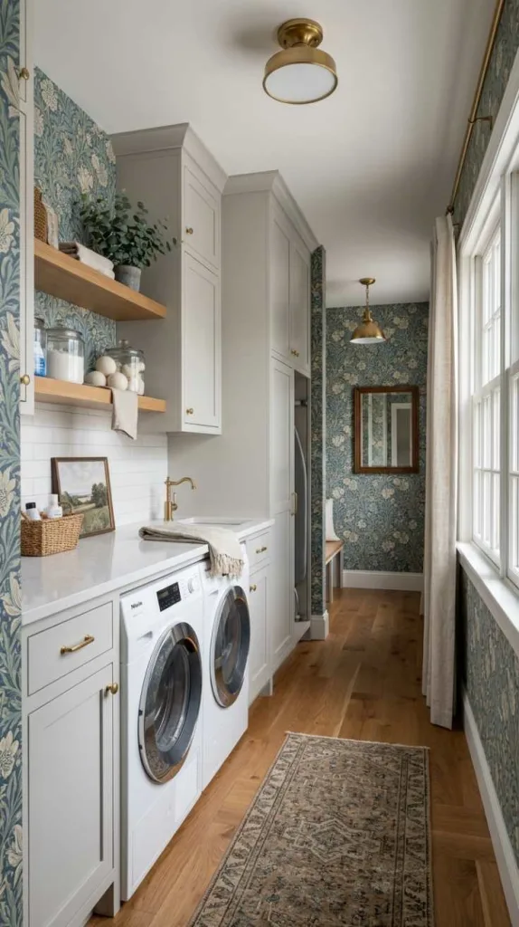 10+ Hallway Laundry Room Ideas with Stacked Washer 14 Decorative Wallpaper