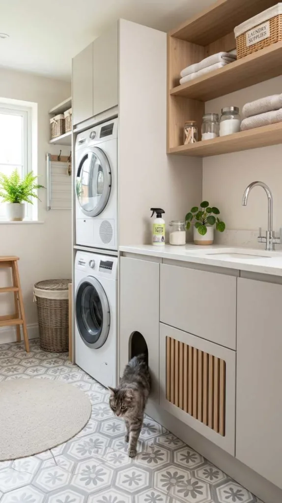 Dedicated Litter Cupboard Built-In