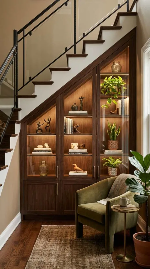 11+ Under Staircase Ideas Decor for Smart Homes 5 Display Cabinets