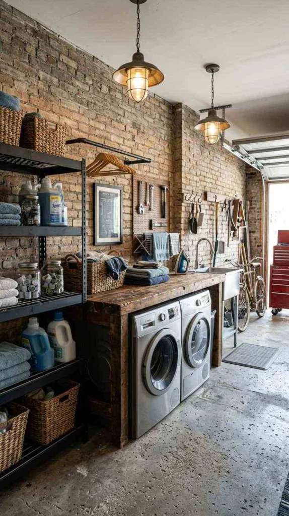12 Garage Laundry Room Ideas for Smart Spaces 14 Durable Industrial Style